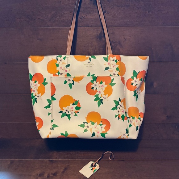 Kate Spade Harding Oranges Riley Tote - Picture 3 of 11